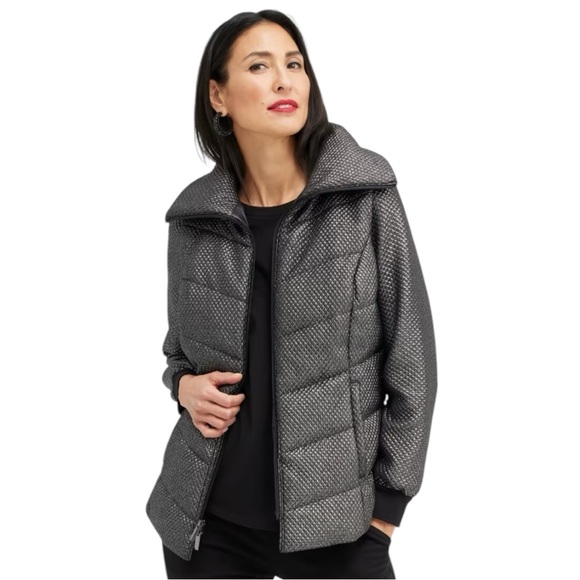 Chicos Zenergy Quilted Foil Puffer Vest 6 - Picture 4 of 11